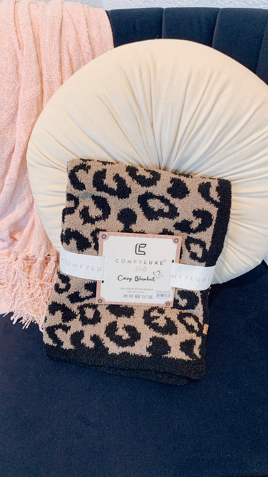 Kids Leopard Luxury Throw