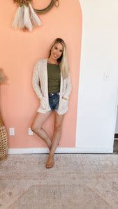 Oatmeal Knit Cardi