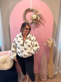 Topped With A Bow Sherpa Pullover