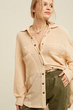 Load image into Gallery viewer, Soft Thermal Knit Shacket Top ~ Pre-Order- ONLINE ONLY STYLE