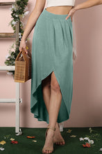 Load image into Gallery viewer, Hi-Low Pleated Detailed Flowy Summer Skirt ~ONLINE ONLY STYLE