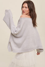 Load image into Gallery viewer, Light Weight Wide Neck Crop Pullover Knit Sweater ~ Pre-Order- ONLINE ONLY STYLE