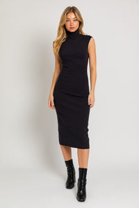 Mock Neck Sweater Midi Dress~ Pre-Order- ONLINE ONLY STYLE