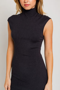 Mock Neck Sweater Midi Dress~ Pre-Order- ONLINE ONLY STYLE