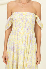 Load image into Gallery viewer, Pastel Florals Smocked Midi Dress ~ Pre-Order- ONLINE ONLY STYLE