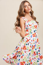 Load image into Gallery viewer, Flower Print Square Neck Dress ~ Pre-Order- ONLINE ONLY STYLE