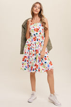 Load image into Gallery viewer, Flower Print Square Neck Dress ~ Pre-Order- ONLINE ONLY STYLE