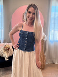 Saddle Up Denim Cami Vest