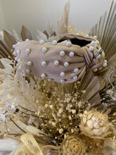 Load image into Gallery viewer, Taupe Texture Pearl Headband