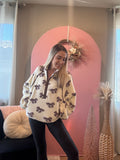 Topped With A Bow Sherpa Pullover
