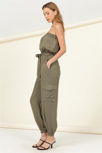 Load image into Gallery viewer, Flap Pocket Side Belted Tube Jumpsuit~ONLINE ONLY STYLE