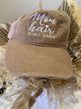 Load image into Gallery viewer, Mom Hair Distressed Trucker Hat