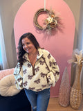 Topped With A Bow Sherpa Pullover