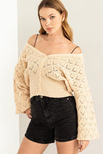 Load image into Gallery viewer, Days Together Pointelle Sweater Cardigan ~ Pre-Order- ONLINE ONLY STYLE