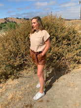 Load image into Gallery viewer, Good Time Faux Leather Shorts