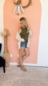 Oatmeal Knit Cardi