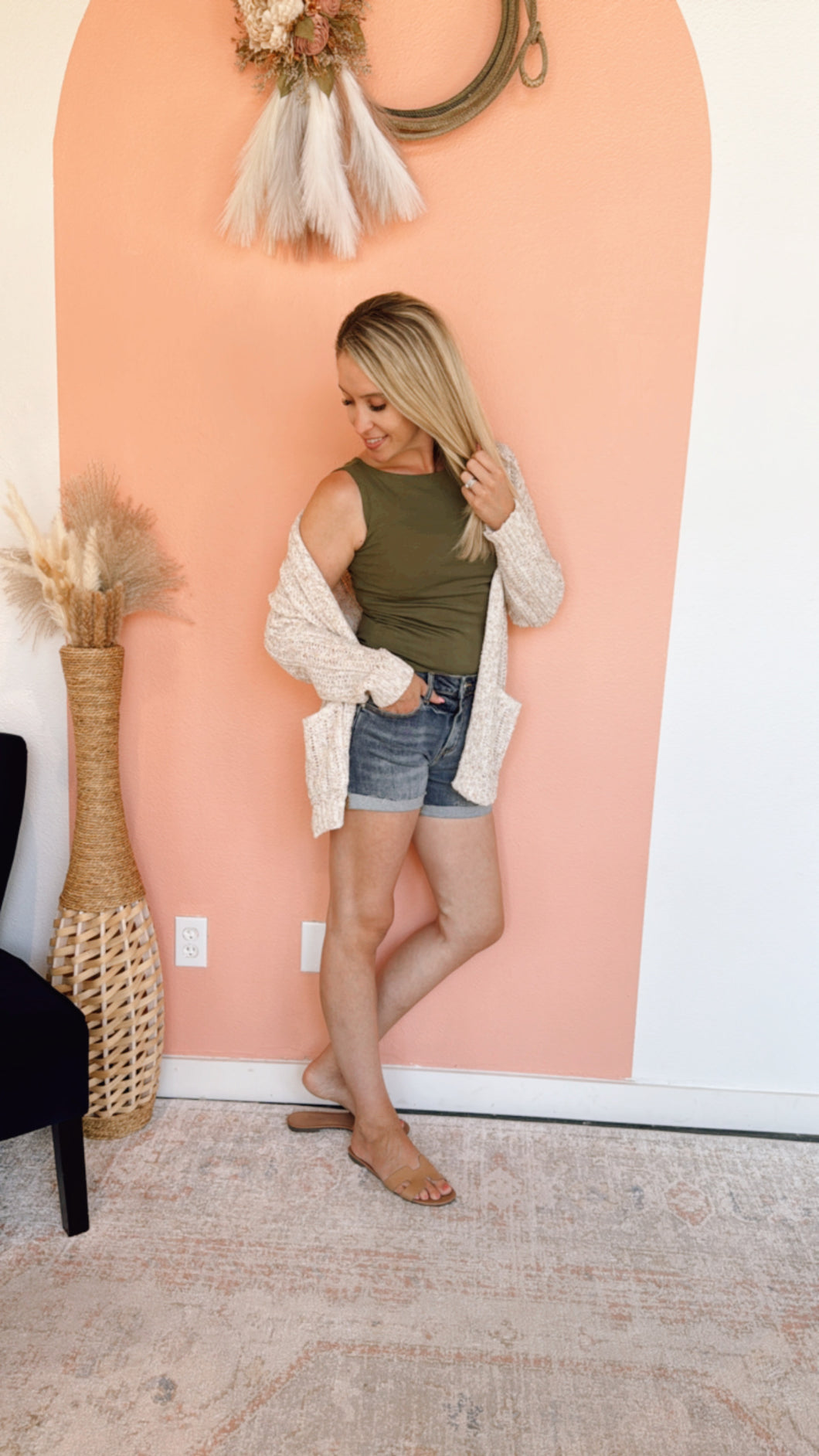 Oatmeal Knit Cardi