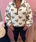 Topped With A Bow Sherpa Pullover
