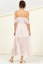 Load image into Gallery viewer, Pastel Florals Smocked Midi Dress ~ Pre-Order- ONLINE ONLY STYLE