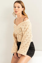 Load image into Gallery viewer, Days Together Pointelle Sweater Cardigan ~ Pre-Order- ONLINE ONLY STYLE