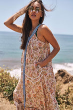 Load image into Gallery viewer, Floral Border Printed V-Neck Sleeveless Maxi Dress ~ONLINE ONLY STYLE