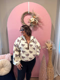 Topped With A Bow Sherpa Pullover