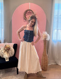 Dusty Boots Maxi Skirt