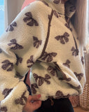 Topped With A Bow Sherpa Pullover