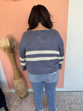 Load image into Gallery viewer, College Stripe Sweater