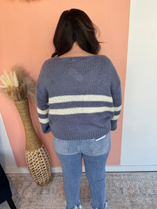 College Stripe Sweater