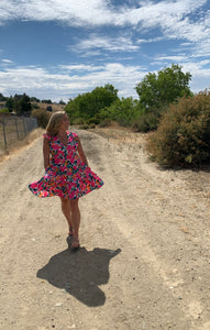 Sun Washed Citrus Mini Dress