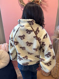 Topped With A Bow Sherpa Pullover