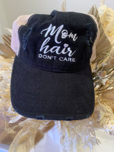 Load image into Gallery viewer, Mom Hair Distressed Trucker Hat