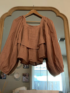 Fall In Love Tiered Blouse