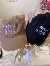 Load image into Gallery viewer, Mom Hair Distressed Trucker Hat