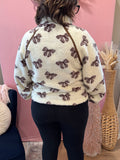 Topped With A Bow Sherpa Pullover