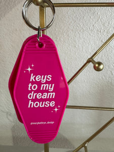 Vintage Hotel Graphic Keychains