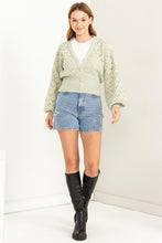 Load image into Gallery viewer, Days Together Pointelle Sweater Cardigan ~ Pre-Order- ONLINE ONLY STYLE