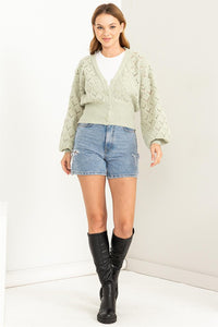 Days Together Pointelle Sweater Cardigan ~ Pre-Order- ONLINE ONLY STYLE