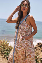 Load image into Gallery viewer, Floral Border Printed V-Neck Sleeveless Maxi Dress ~ONLINE ONLY STYLE