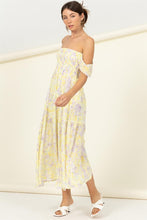 Load image into Gallery viewer, Pastel Florals Smocked Midi Dress ~ Pre-Order- ONLINE ONLY STYLE