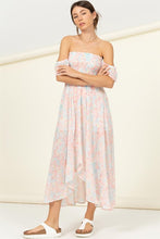 Load image into Gallery viewer, Pastel Florals Smocked Midi Dress ~ Pre-Order- ONLINE ONLY STYLE