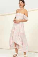 Load image into Gallery viewer, Pastel Florals Smocked Midi Dress ~ Pre-Order- ONLINE ONLY STYLE