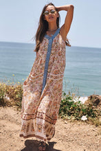 Load image into Gallery viewer, Floral Border Printed V-Neck Sleeveless Maxi Dress ~ONLINE ONLY STYLE