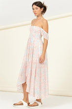 Load image into Gallery viewer, Pastel Florals Smocked Midi Dress ~ Pre-Order- ONLINE ONLY STYLE