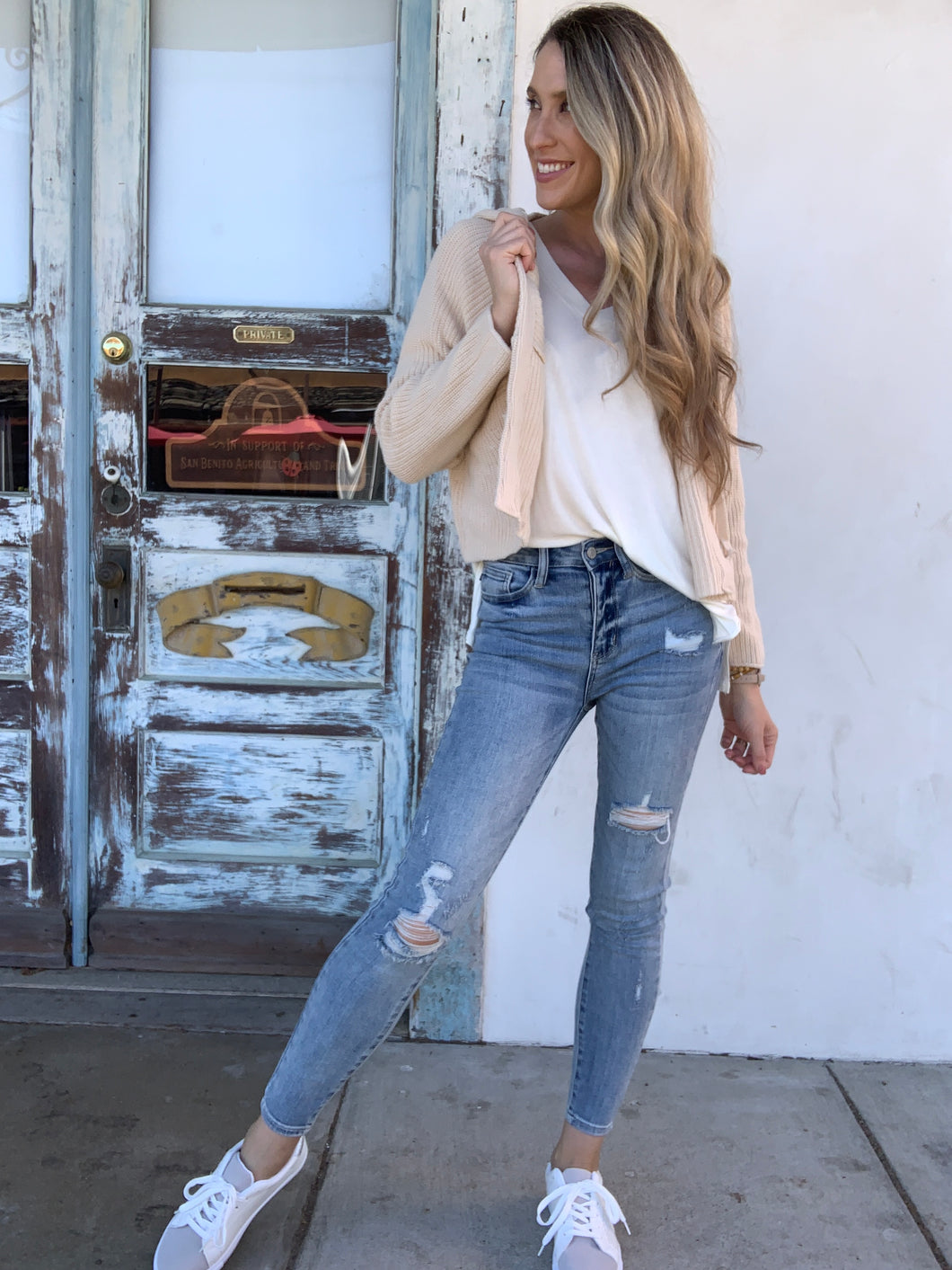 Vanilla Latte Crop Cardi