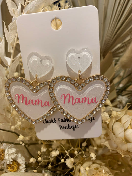 Mamas Heart Earring