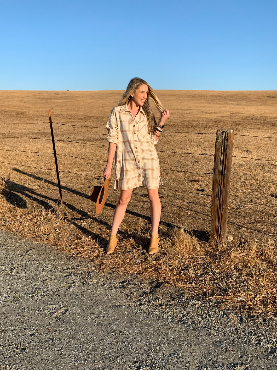 Hayrides At Sunset Shacket Dress