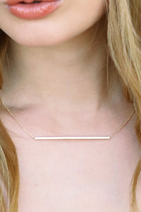 Matte bar necklace