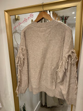 Load image into Gallery viewer, Gingerbread Spice Fringe Sweater